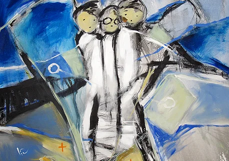 Gruppenausstellung "Abstrakte und gegenständliche Junge Kunst" - Werk 1