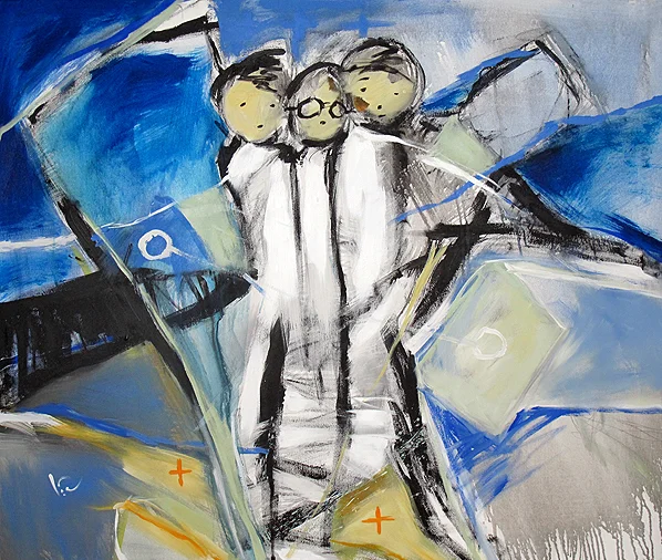Gruppenausstellung "Abstrakte und gegenständliche Junge Kunst" - Werk 1