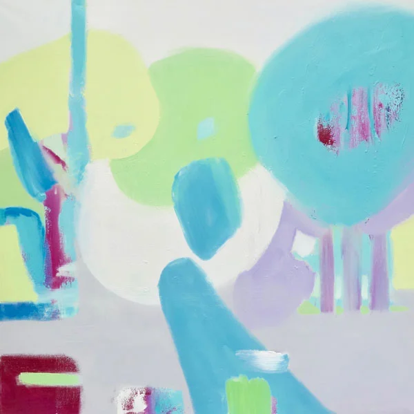 Diana Achtzig: Pflanzenzelle, Ölfarbe auf Leinwand, 60 x 60 cm, 2017 Prenzlauer Berg Berlin, 800 €