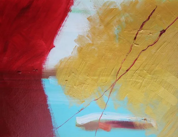 Künstlerin Diana Achtzig: Abstrakter Goldrausch, Ölfarbe auf Malpappe, Querformat: 36 x 48 cm, 2019, 140 €, wird per Post versendet