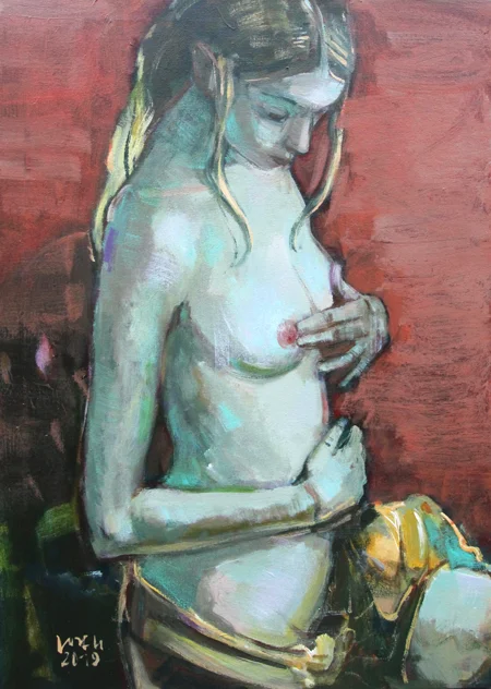 Bild von Jost Heyder, Neue Leipziger Schule,{{br}}Preis auf Anfrage bei der Achtzig Galerie.
