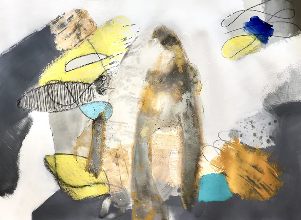 Original Kunst kaufen - 1 - Anton Van De Amoste - Abstraktes Acryl Gemälde auf Papier - 2025 - 450 €