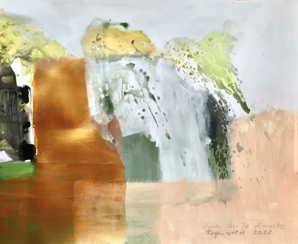 Original Kunst kaufen - 8 - Abstrakte Acryl Gemälde auf Papier - Anton Van De Amoste - 2025 - 450 €